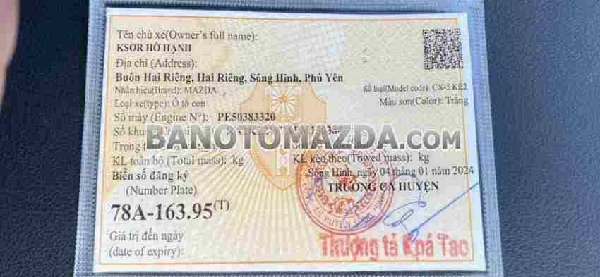 Cần bán xe Mazda CX5 Premium 2.0 AT 2023 Số tự động màu Trắng